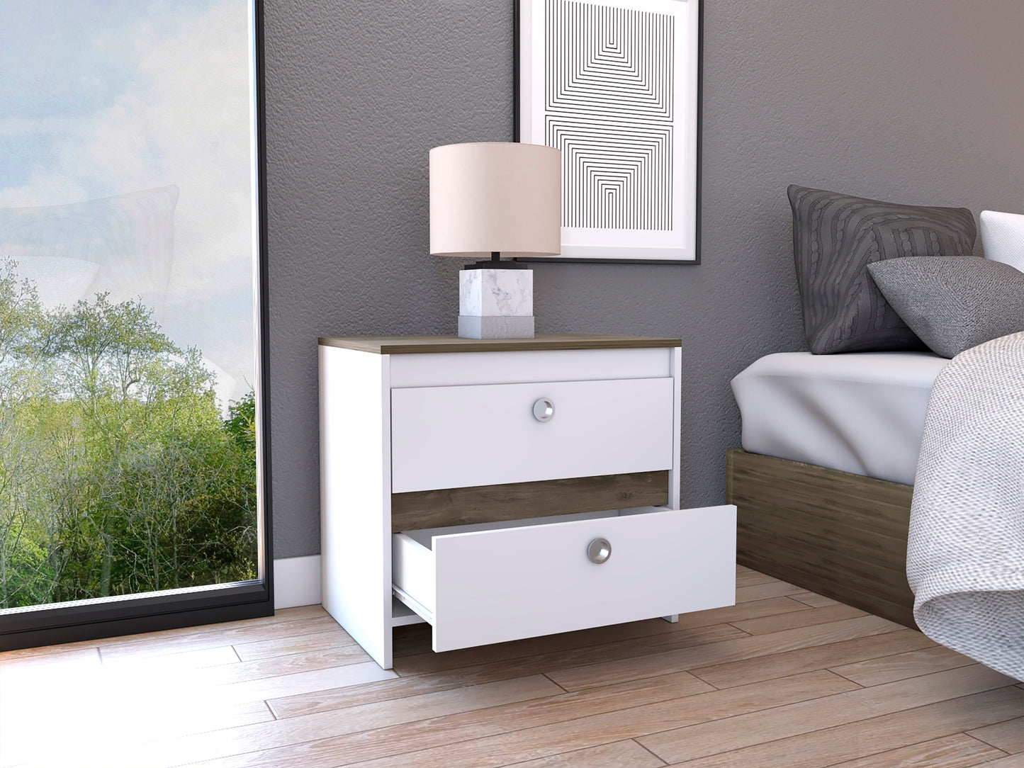 Idaly Nightstand - White