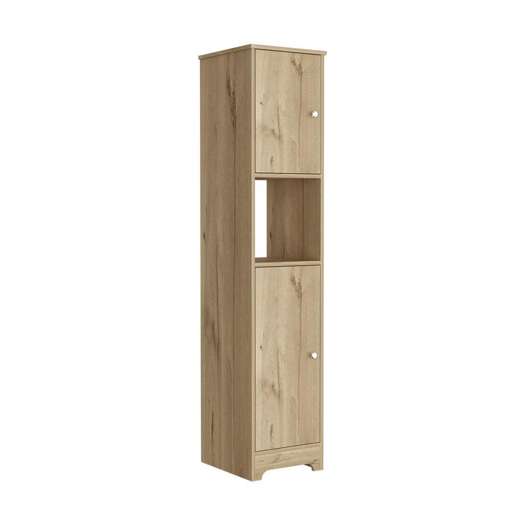 Orion Linen Cabinet  Four Interior Shelves - Light Oak