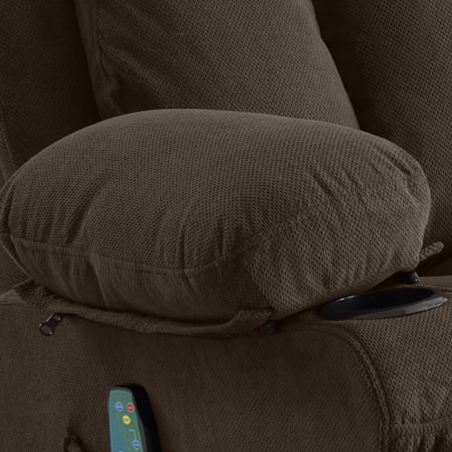 Vanbow Recliner Chair Massage Heating with USB - Brown