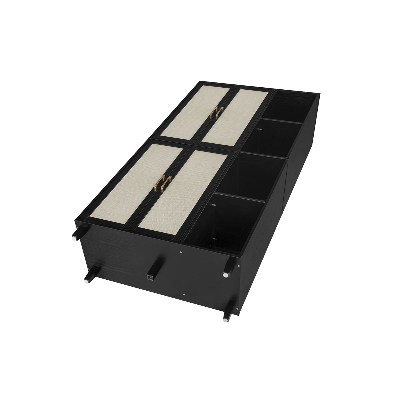 Acuna II 4 Door Storage Cabinet - Black