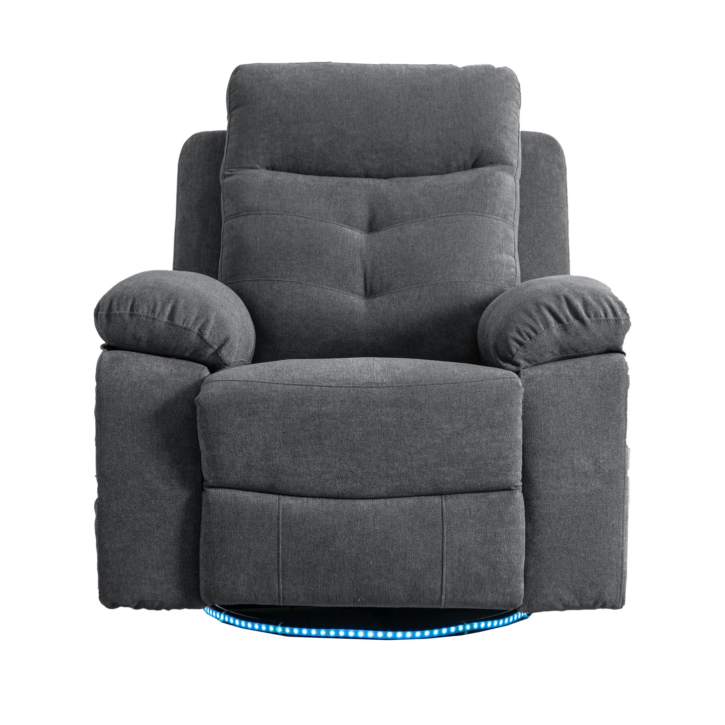 Aspen Power Recliner Glider Chair With Bluetooth Speaker - Dark Gray