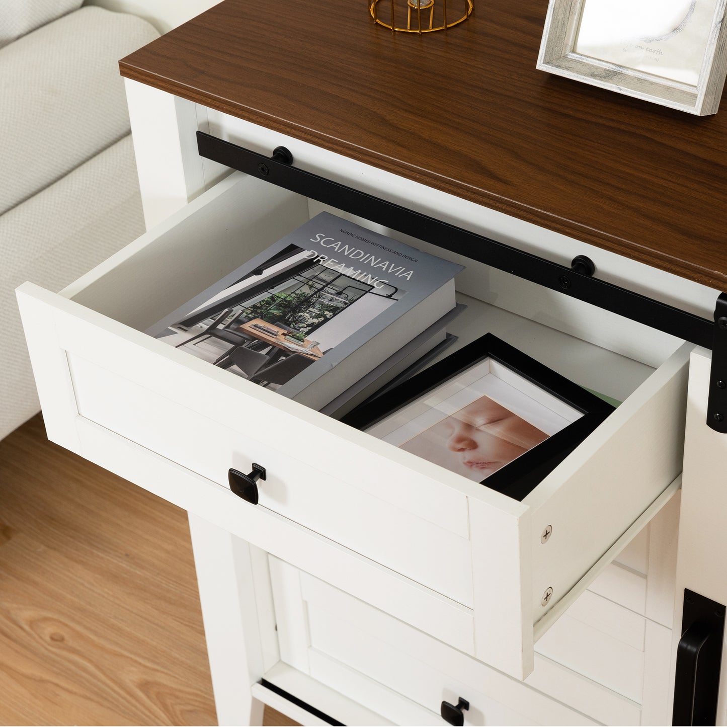 Otis Storage Cabinet - White