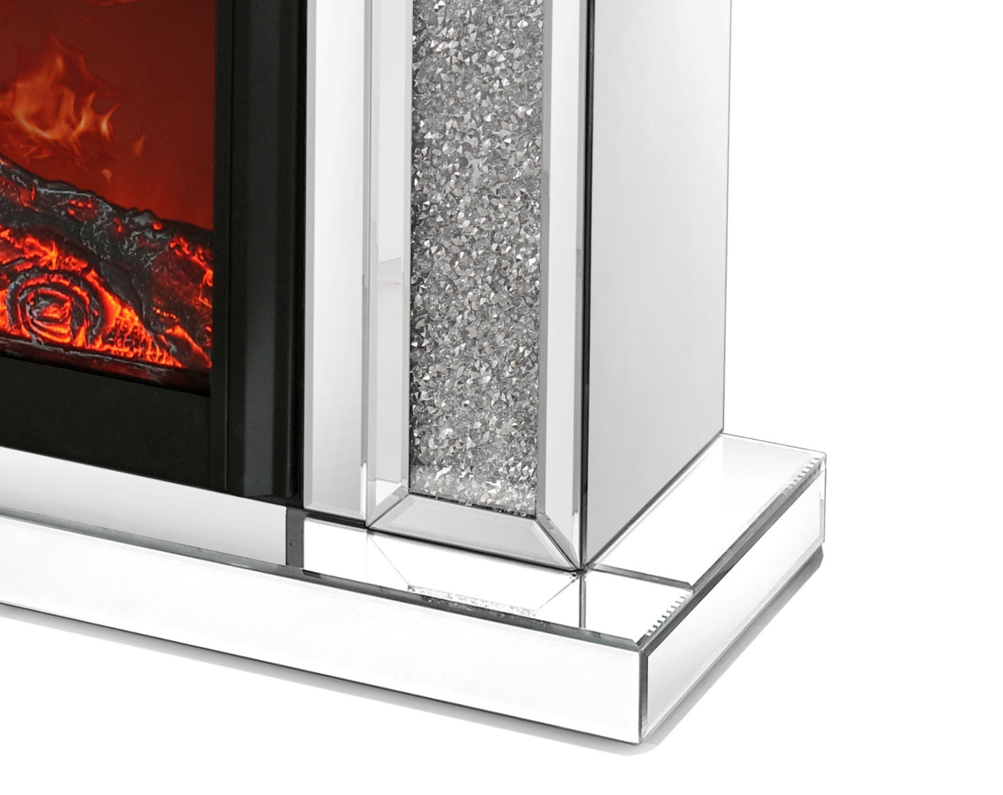 Blink Acrylic Diamond Mirror Electric Fireplace