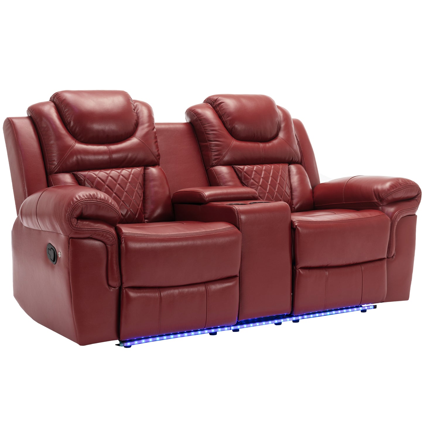 Milo 3 Pieces Recliner Sofa Sets - Red