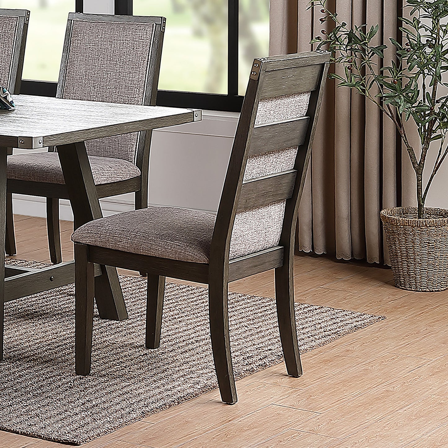 Staton Upholstered Cushion Dining Chairs (Set of 2) - Gray