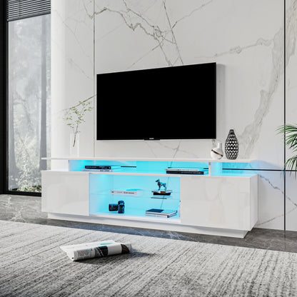 Utto TV Stand for 80 Inch TV Stands - White