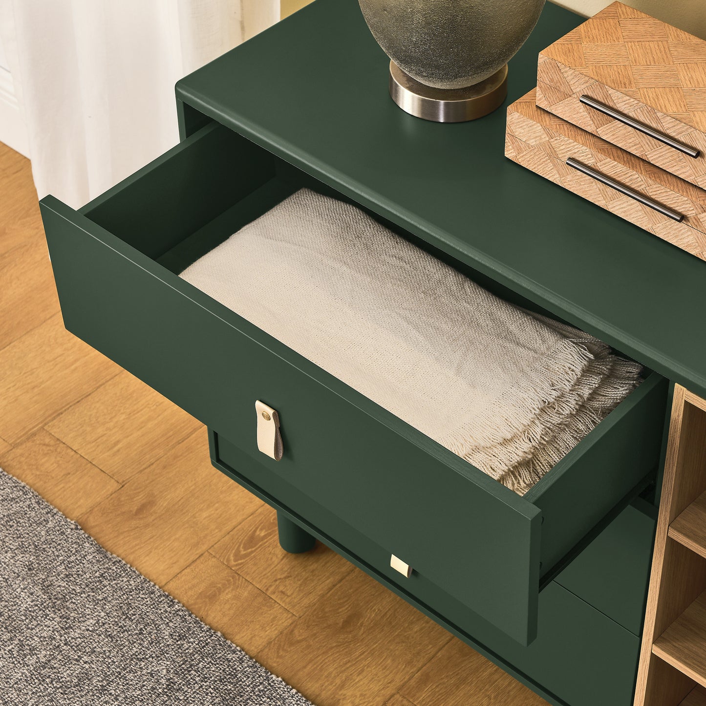 Haru Storage Wooden Cabinet - Green