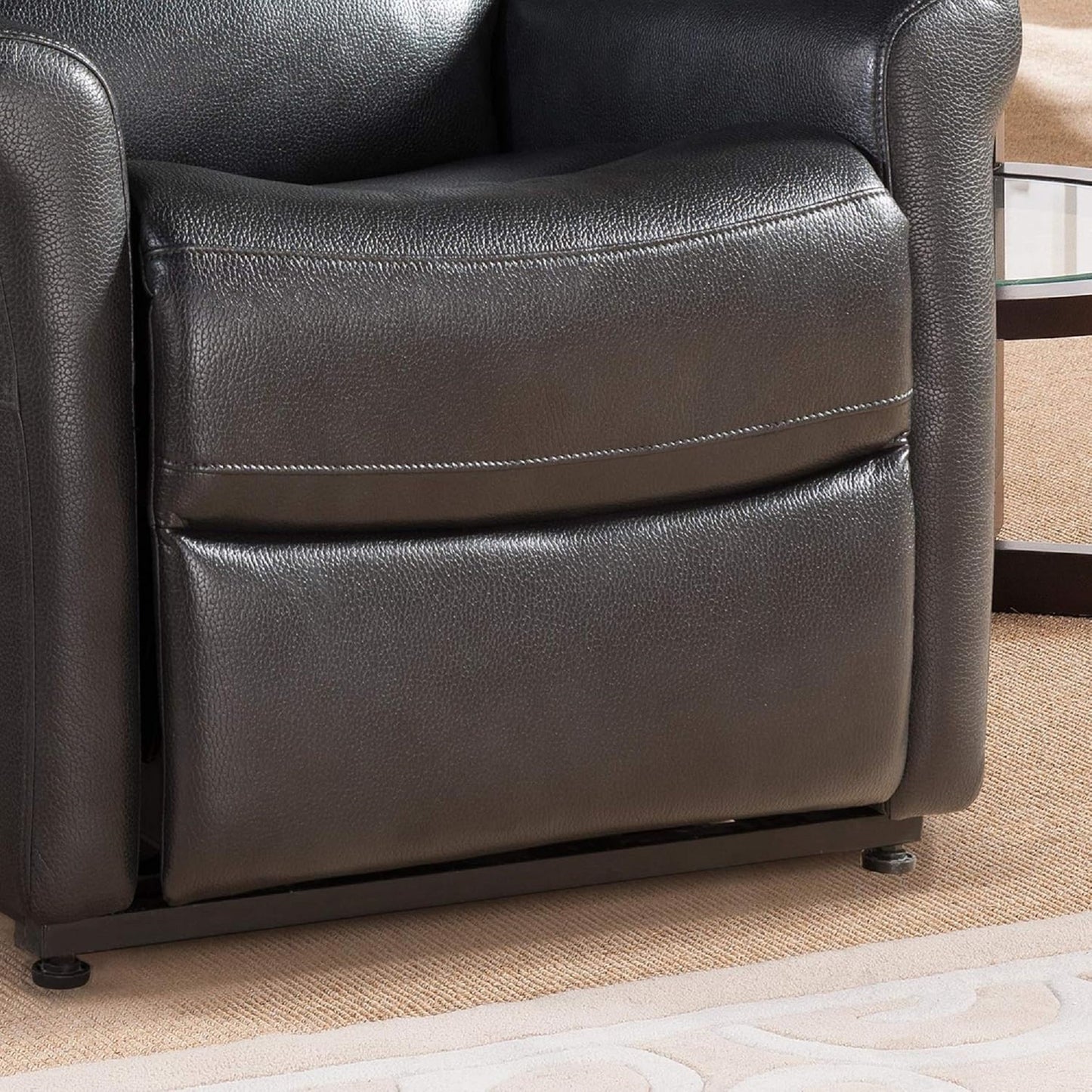 Onyx Faux Leather Upholstered Power Reclining Chair - Charcoal