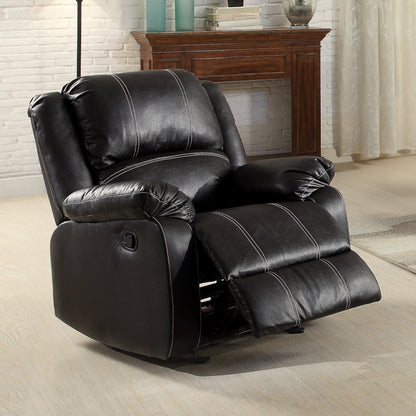 Zuriel Motion Rocker Recliner - Black