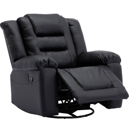 Becerra 360° Swivel Rocker Recliner - Black