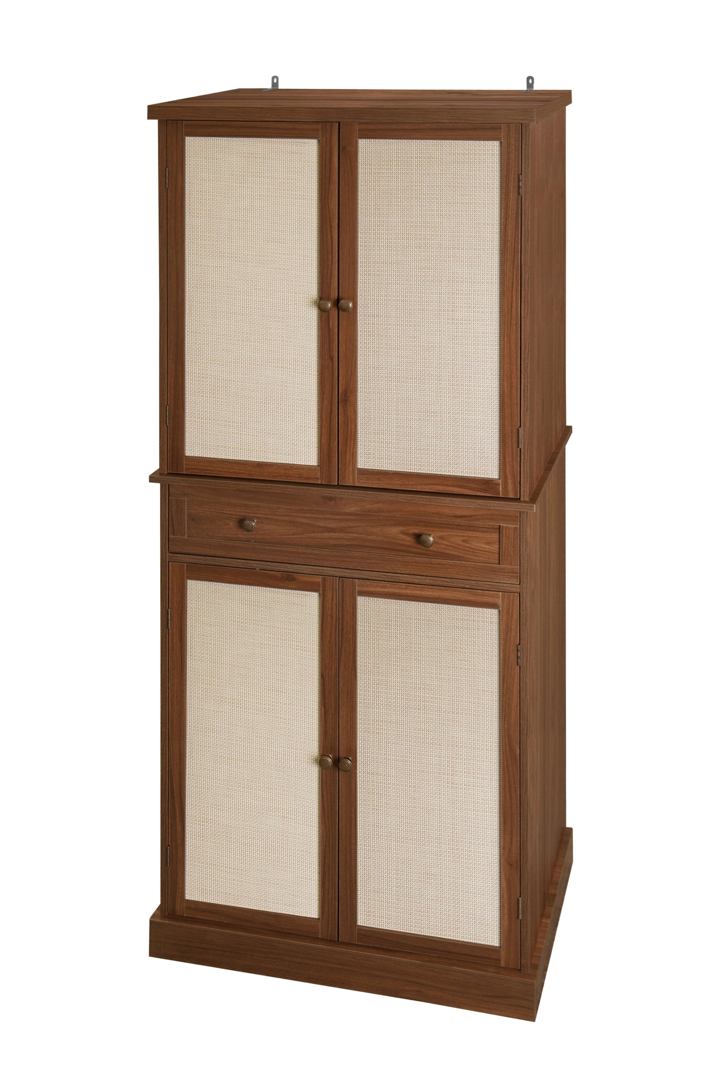 Robu 4 Door Cabinet with 1 Drawer - Walnut