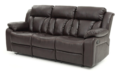 Noble Reclining Sofa  - Dark Brown