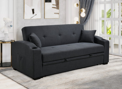 Tazz Pull-Out Sleeper Sofa - Dark Blue