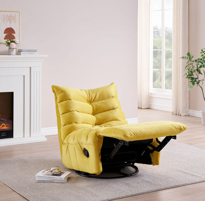 Seraphina Rotatable Recliner Chair - Yellow