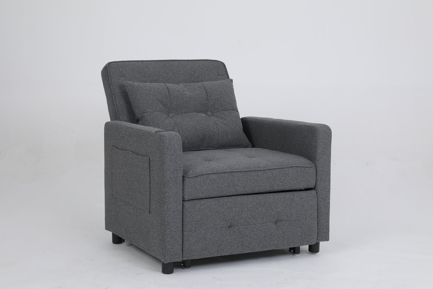 Sleeper Chair 3-in-1 Convertible - Gray