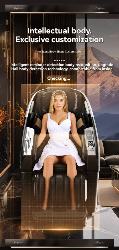 Mila 4D Massage Zero Gravity Full Body Recliner - Black