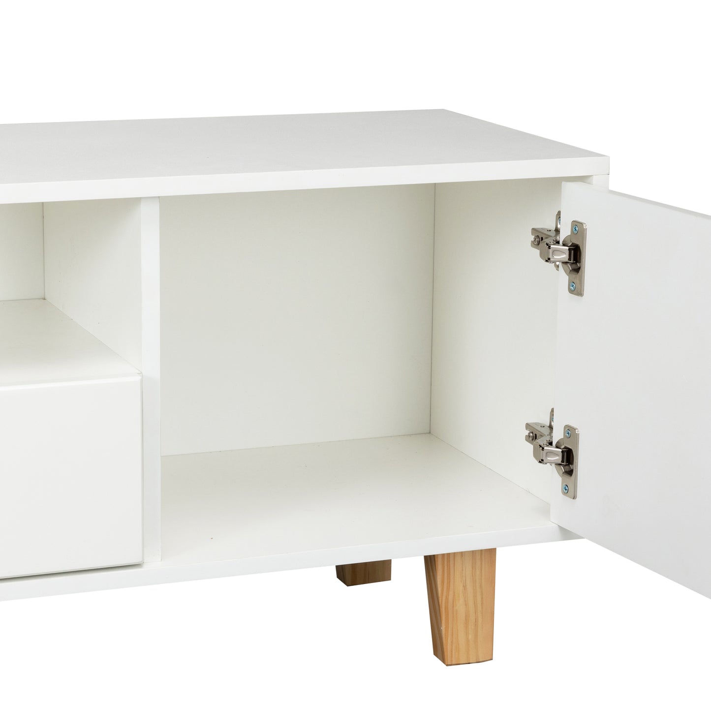 Buckingham TV stand Entertainment Center - White