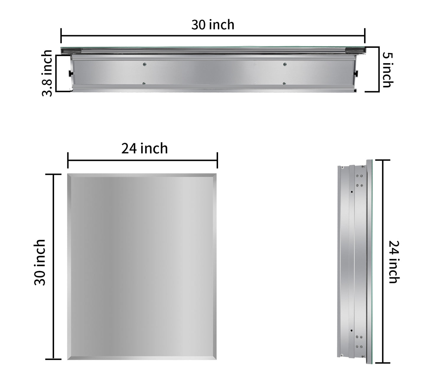 Maximizer Medicine Cabinet with Mirror  bathroom