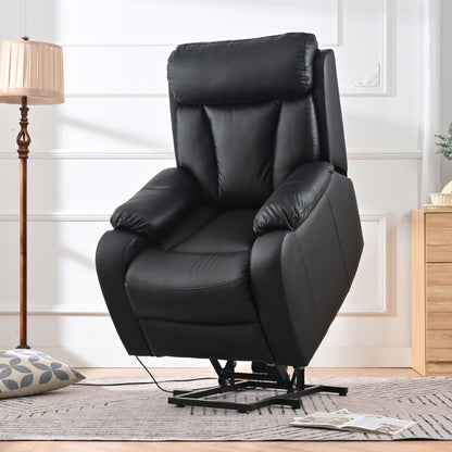 Rios PU Lift Chair Recliner - Black