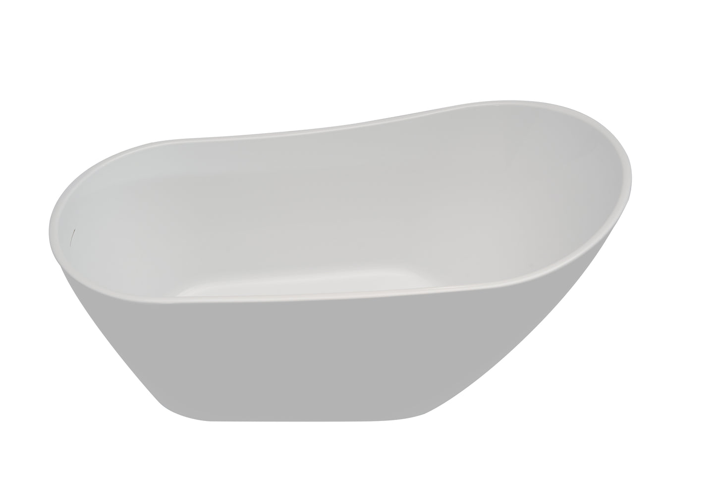 Topa 55" Acrylic Freestanding Soaking Bathtub  - White