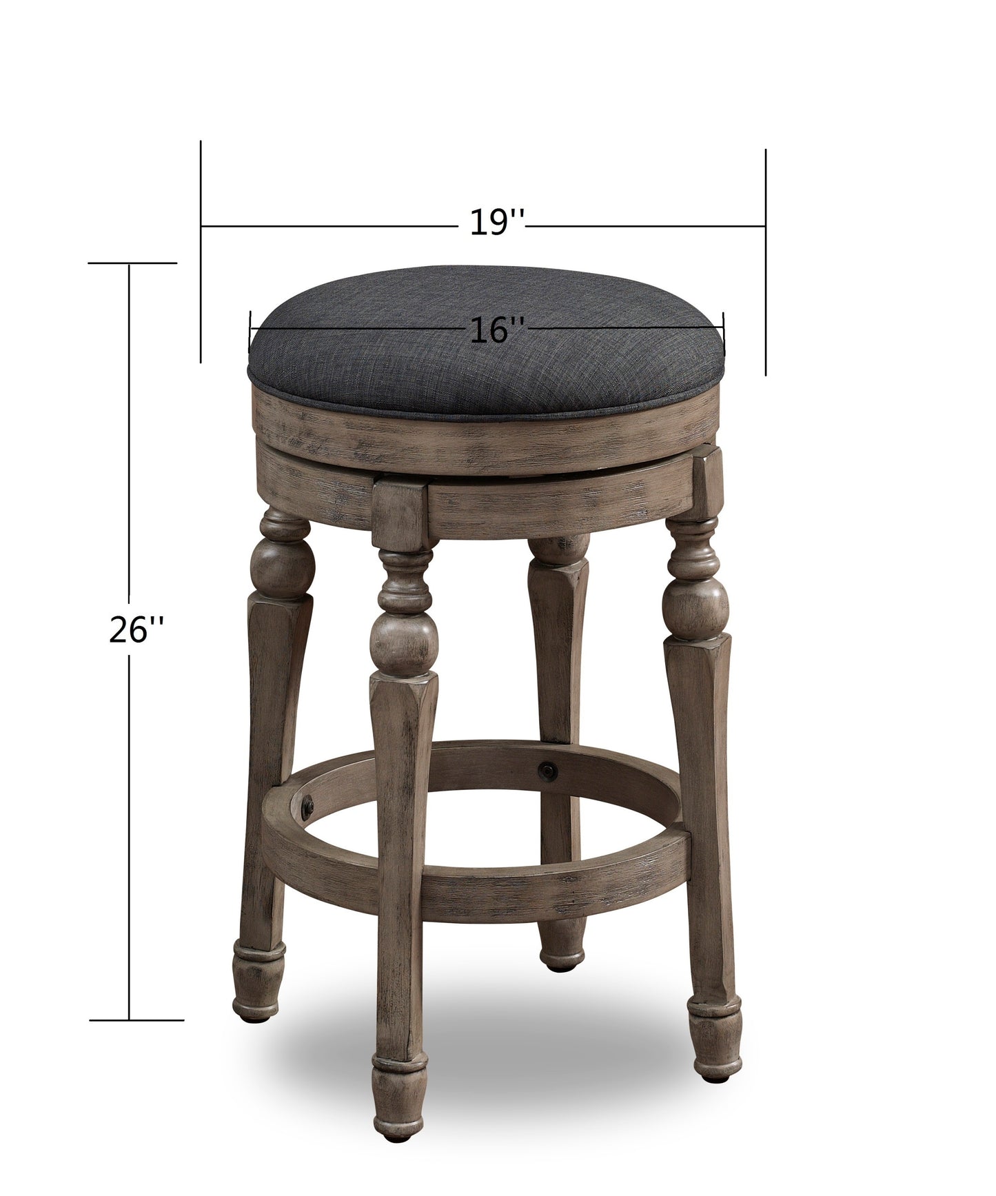 Magnolia Backless Swivel Counter Stool