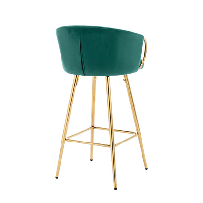 Sip Bar Stools 26 Inch  - Green Set of 2