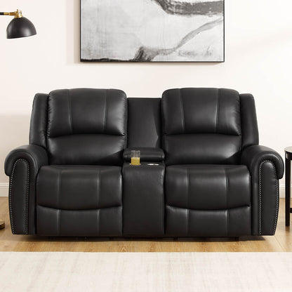 Humza Power Zero Gravity Reclining Loveseat - Black