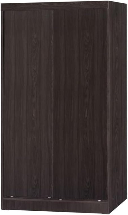 Go Green Woods Modern Wood Double Sliding Door Wardrobe