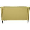 Cleo Fabric Loveseat - Light Green