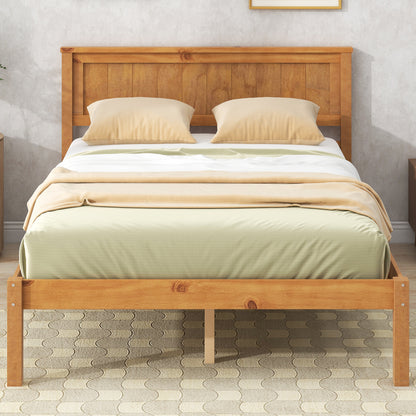 Rhoda Full Size Platform Bed Frame - Oak