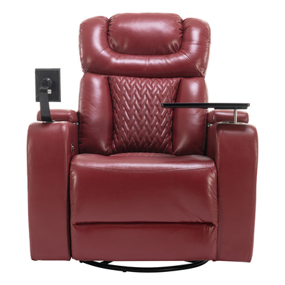 Comfort Max 270 Degree Swivel Power Recliner - Red