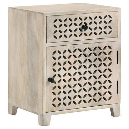 Benson 1-Door Accent Cabinet - Beige