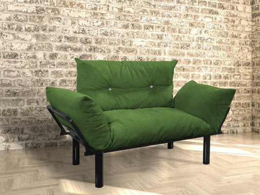 Ada Futon Loveseat - Green