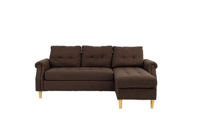 Carmen Corner Reversible Sectional Sofa - Coffee