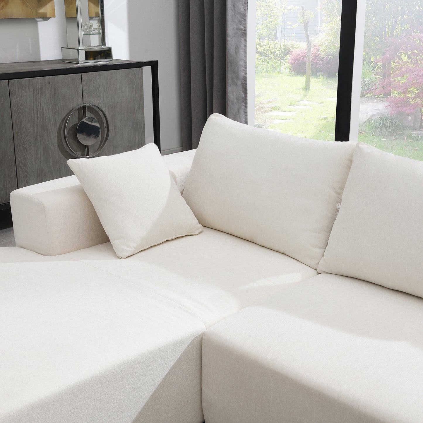 Zoe Modular Sectional Sofa Set - White