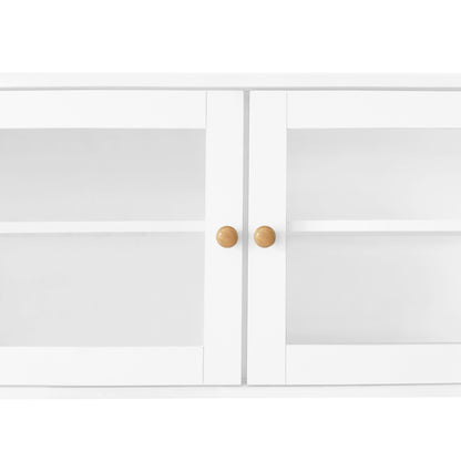 Felix III Shoe Cabinet with Open Storage Space - White