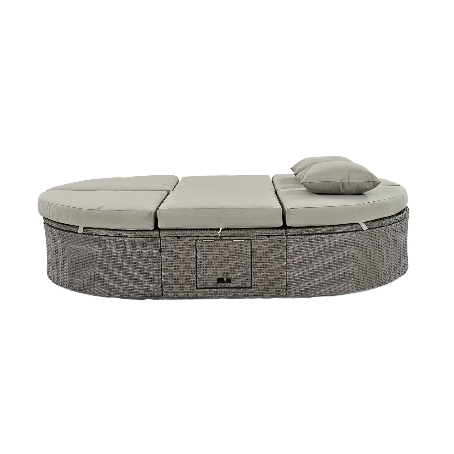 Burley Outdoor Sun Bed Patio 2-Person Daybed - Gray