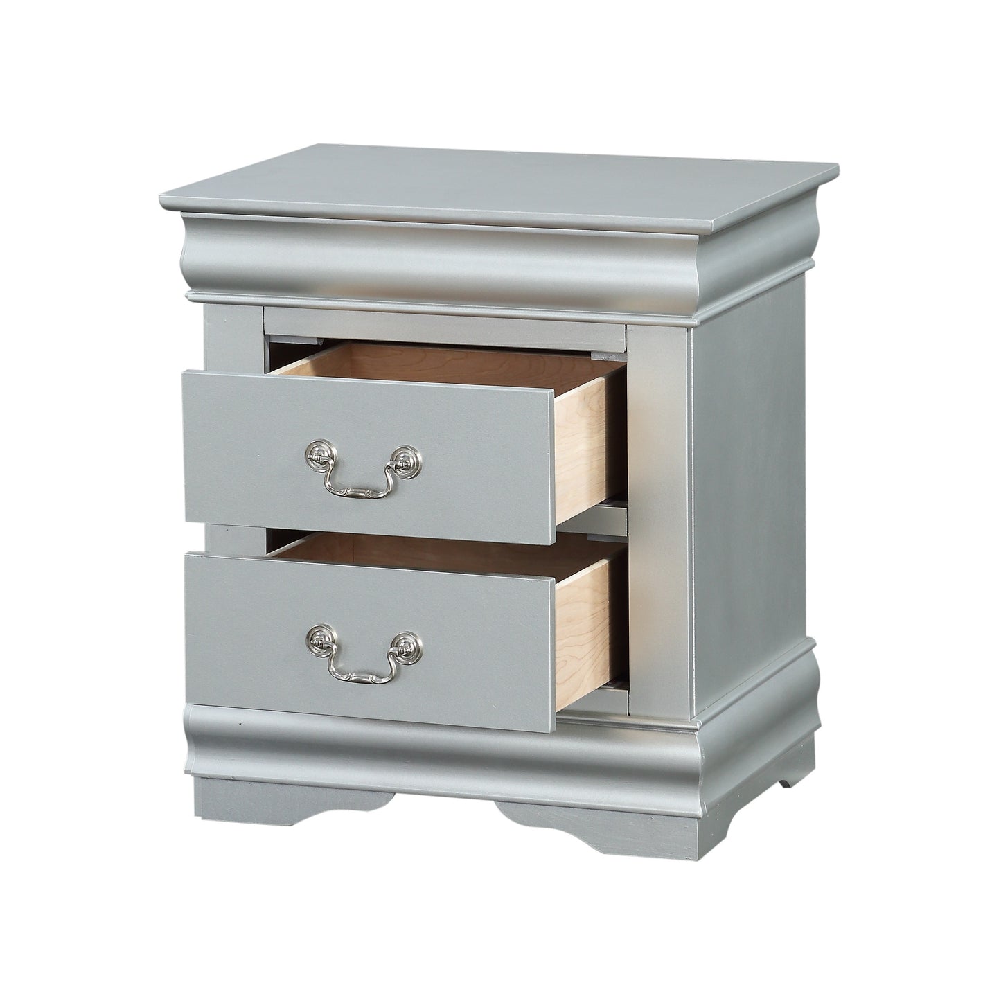 Louis Philippe Nightstand - Platinum