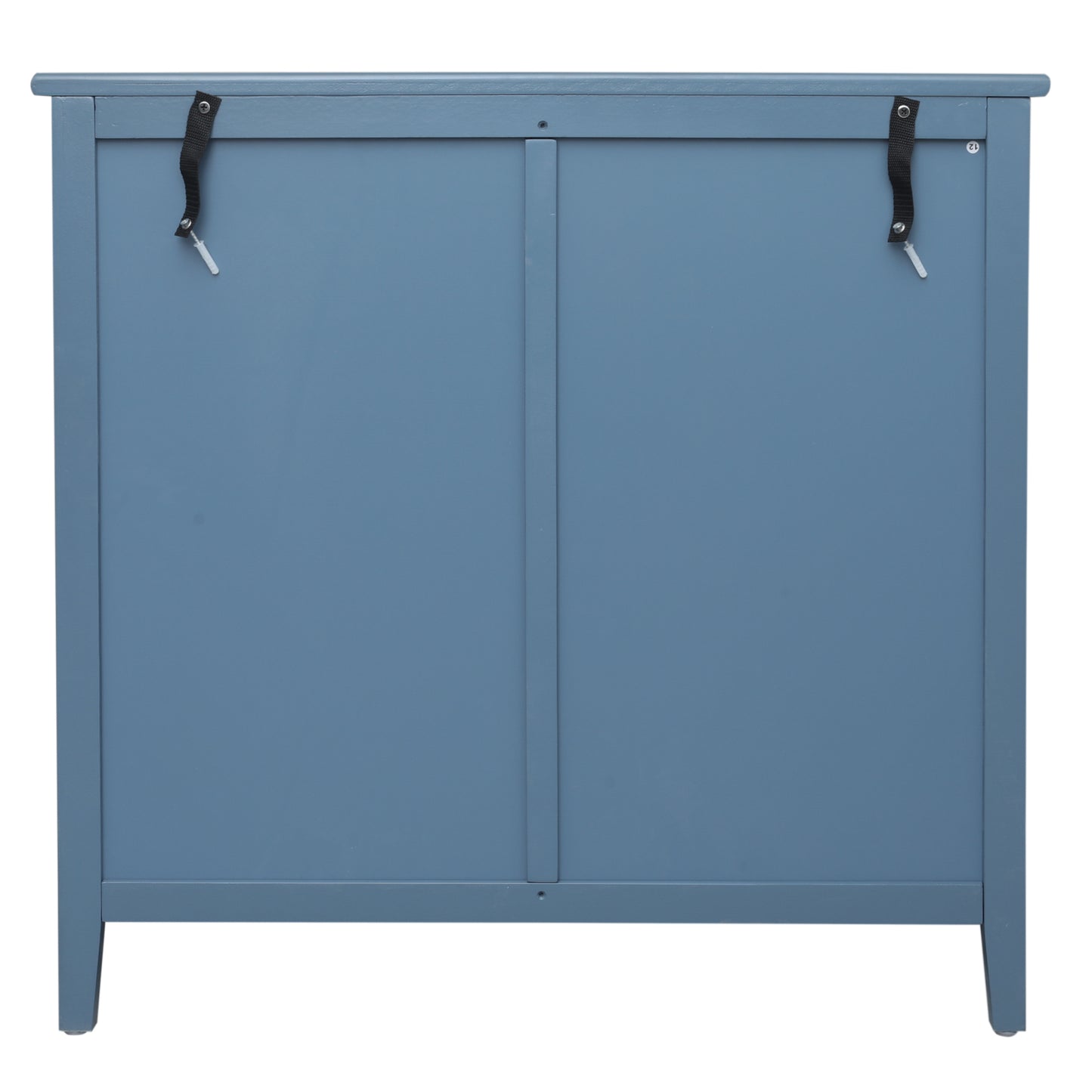 Valerie Natural Rattan 3 Drawer Cabinet - Blue