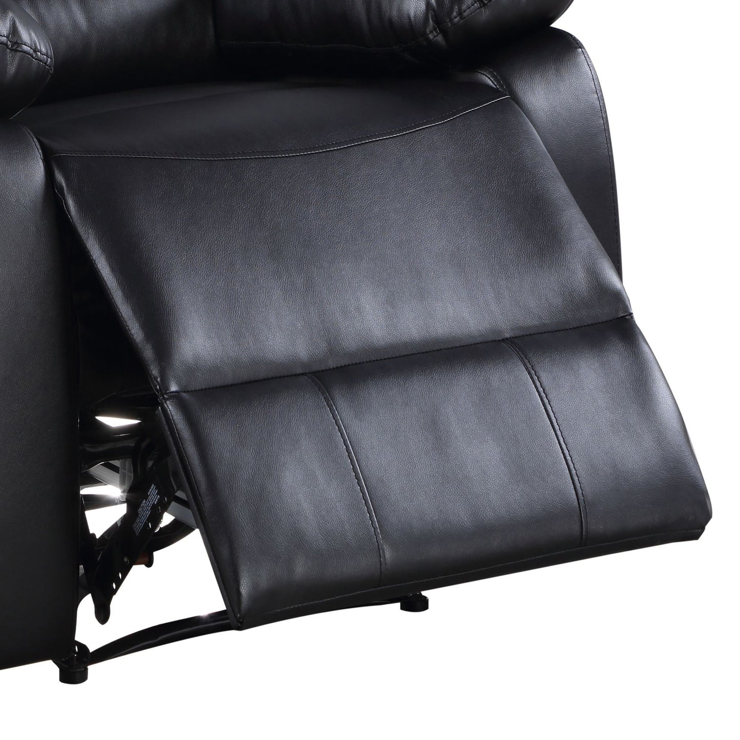 Kingston Power Recliner with Pillow Top Arms - Black