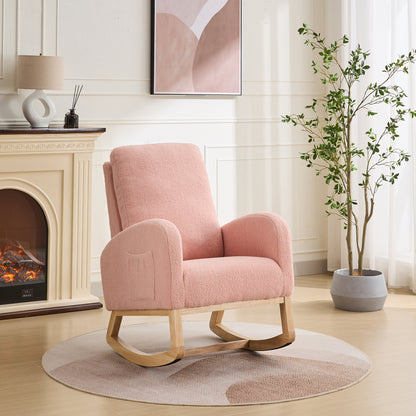 Lester Rocking Chair - Pink