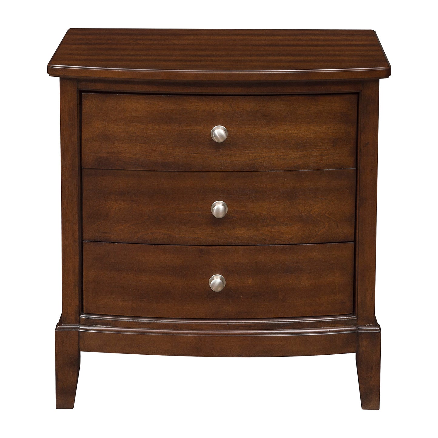 Civi Nightstand of 3x Drawers - Dark Cherry