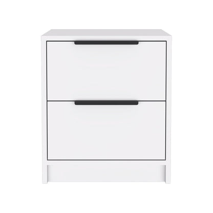 Kaia Nightstand Metal Handle - White