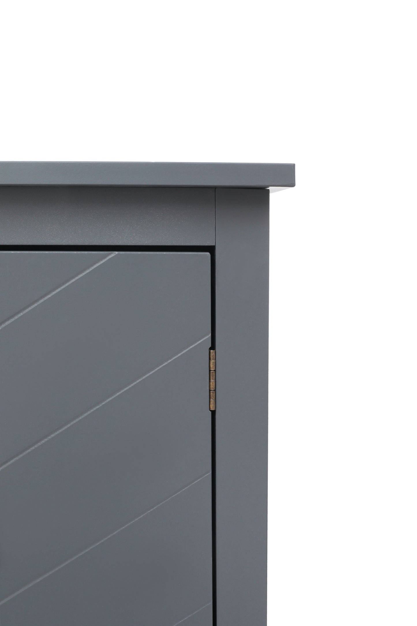 Aaron 2 Door Wooden Cabinets - Gray