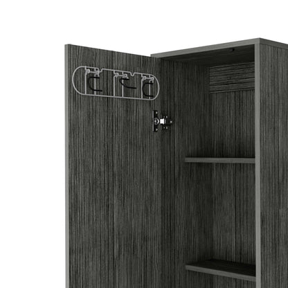 Brett Tall Storage Cabinet - Gray