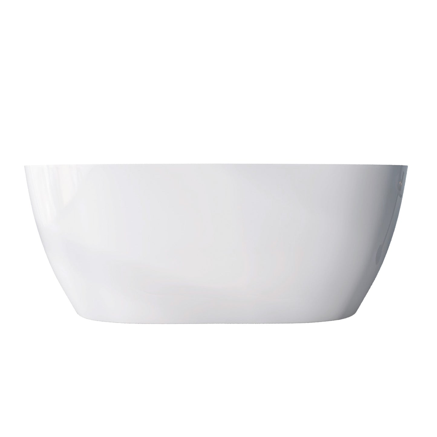 Onpa 55" Oval Shape  Acrylic Freestanding  Soaking Bathtub - Gloss WhiteOnpa