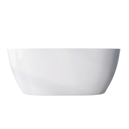 Nuvo 51" Acrylic Free Standing Oval Shape Soaking Tub - Gloss White