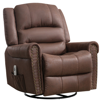 Bella Massage Rocker Recliner Chair - Brown