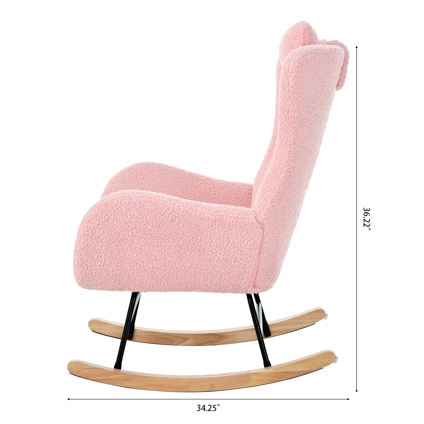 Anton Rocking Chair - Pink