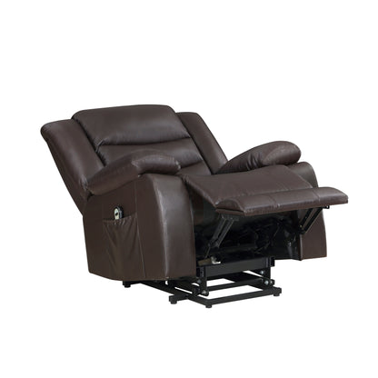 Vada Power Lift Recliner Chair - Dark Brown